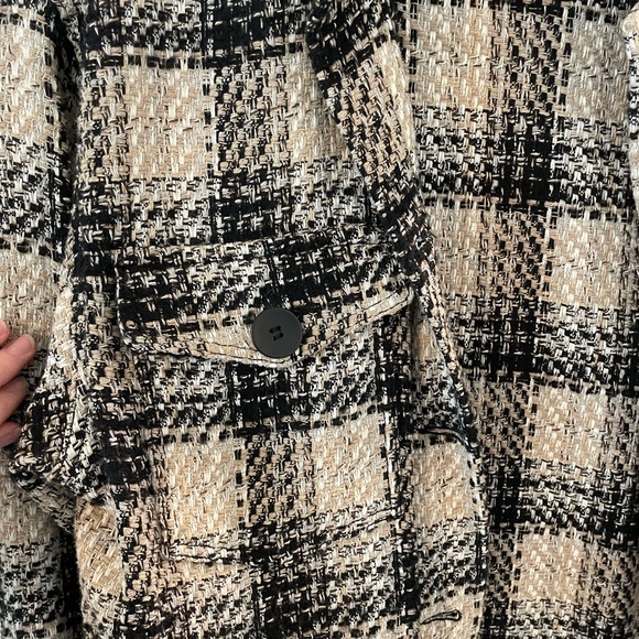Zara Textured Plaid Overshirt - Picture 2 of 7